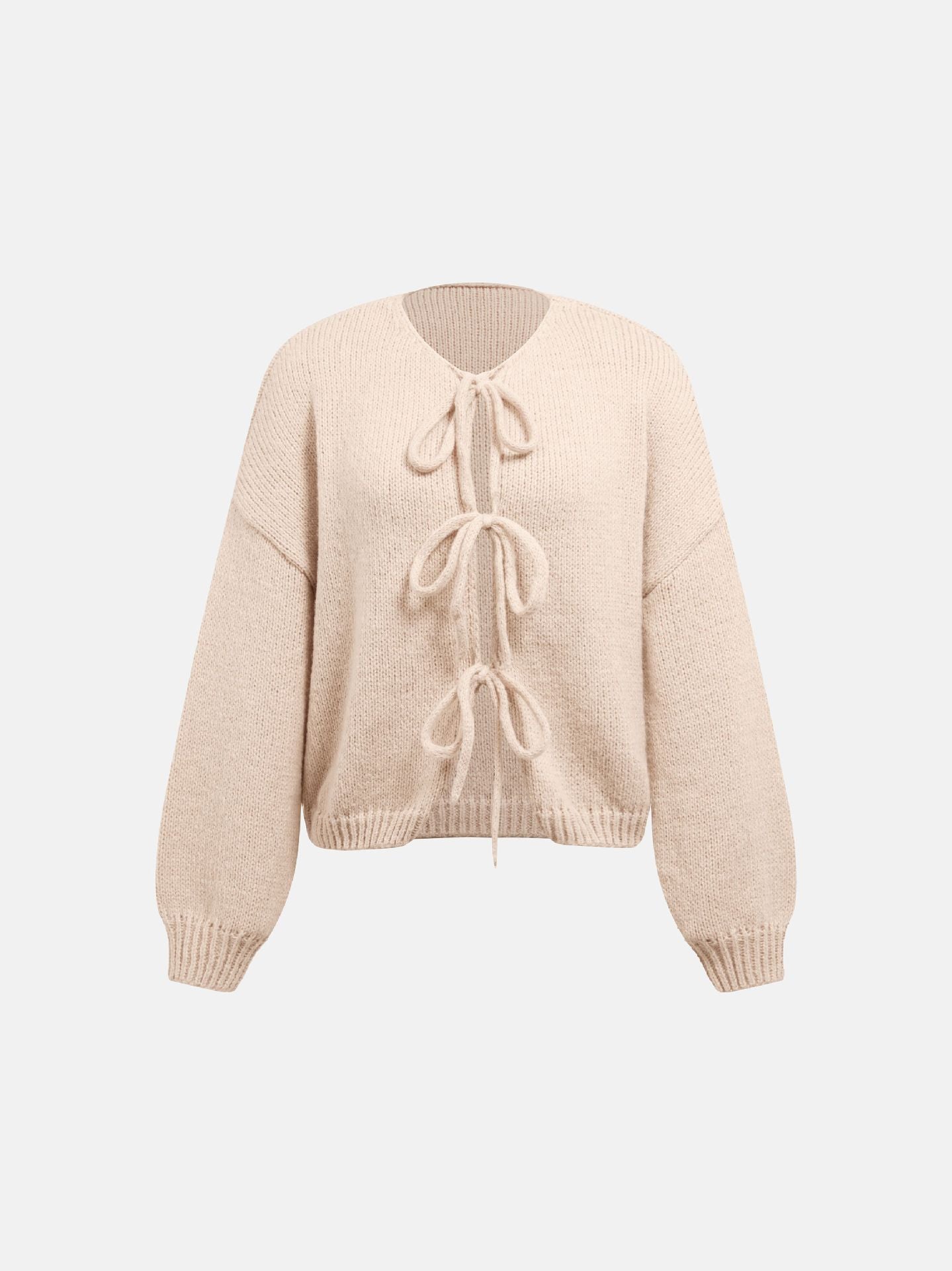 TILDA – Strickjacke mit Schleifendetails